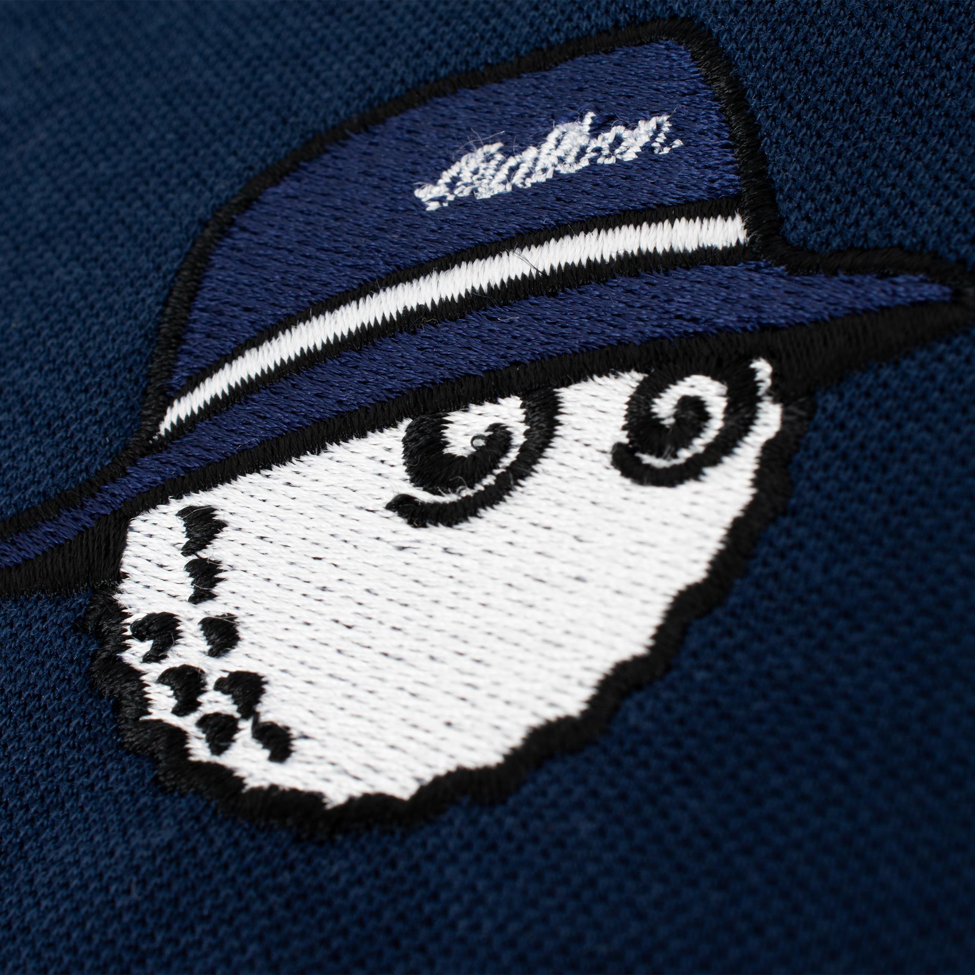 Malbon Golf Cooper Bucket Blade Collar Polo Shirt Navy